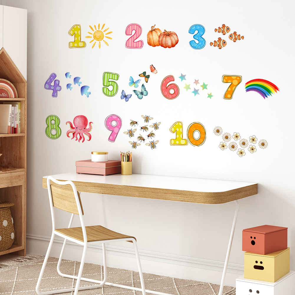 Baby Nursery Design - Pegatina de pared de animales digitales
