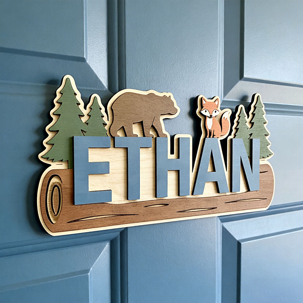 Baby Nursery In - Letrero de Madera Personalizado con Nombre