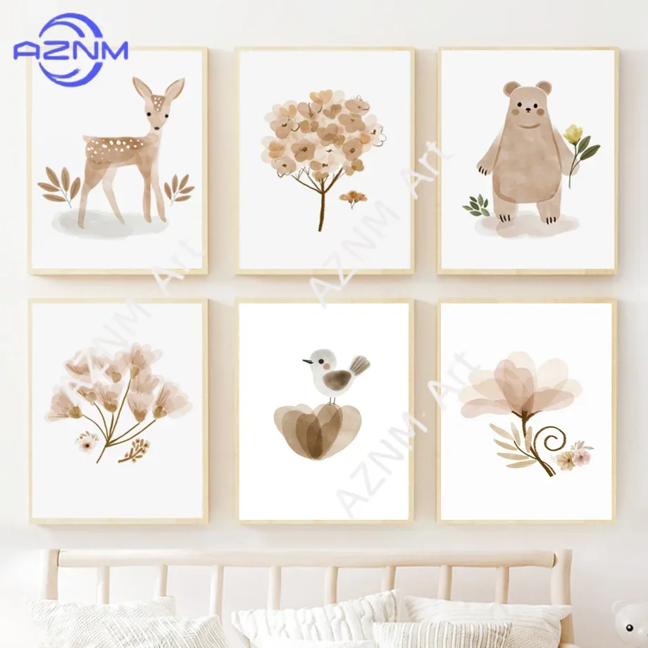 Baby Nursery Prints - Lienzo decorativo para pared de habitación