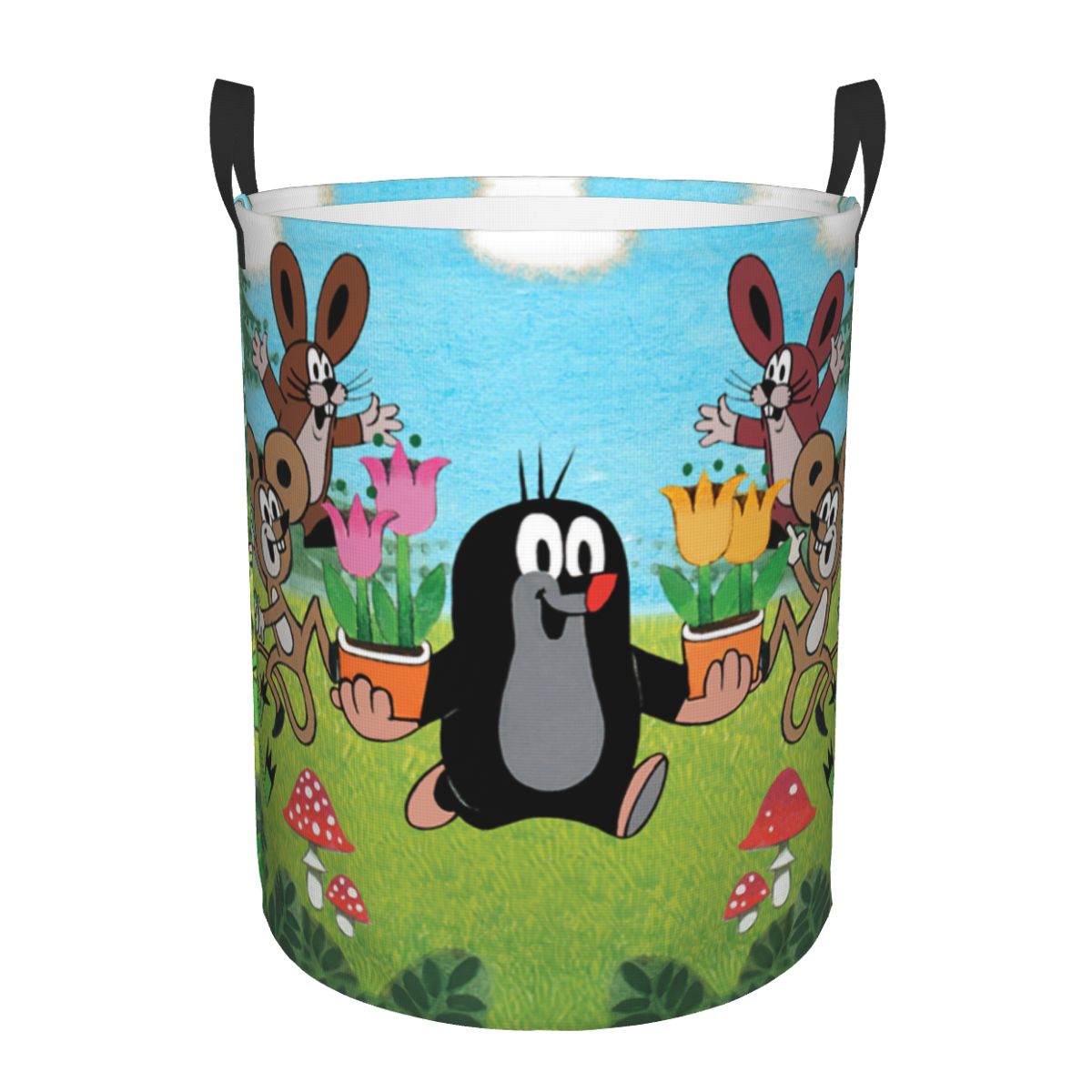 Laundry Hamper Nursery - Cesta de lavandería plegable con dibujos