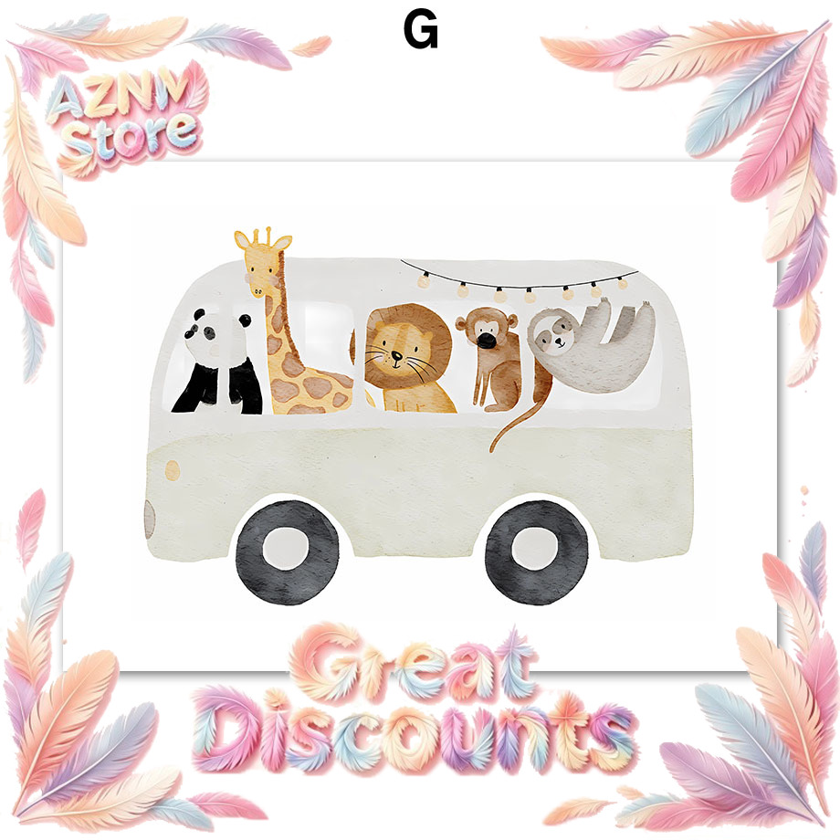 Baby Nursery Animal Prints - Pósteres y Láminas de Animales Boho:
