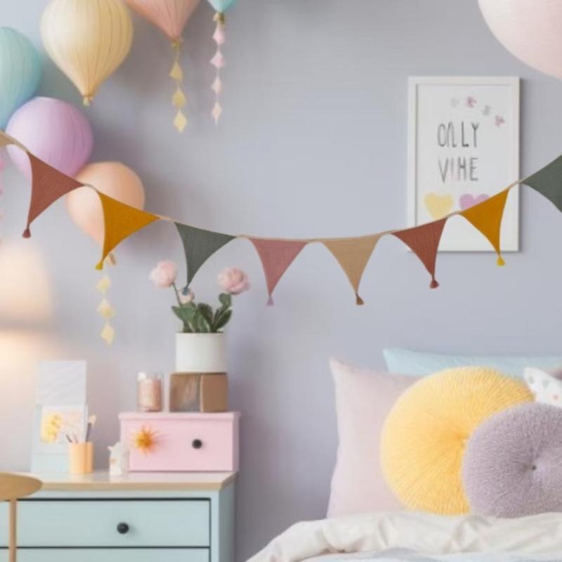 Baby Nursery Gender Neutral - Banderines género neutro A5YC para guardería,