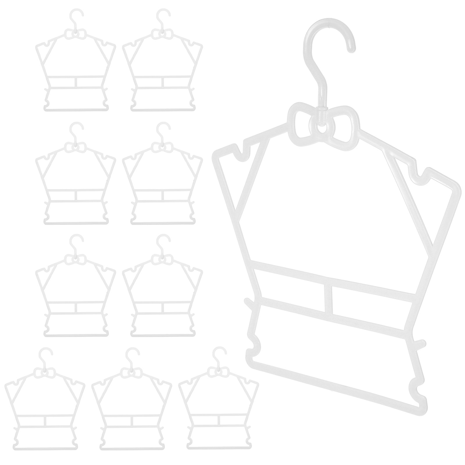 Baby Nursery Closet - 10 perchas de plástico para ropa