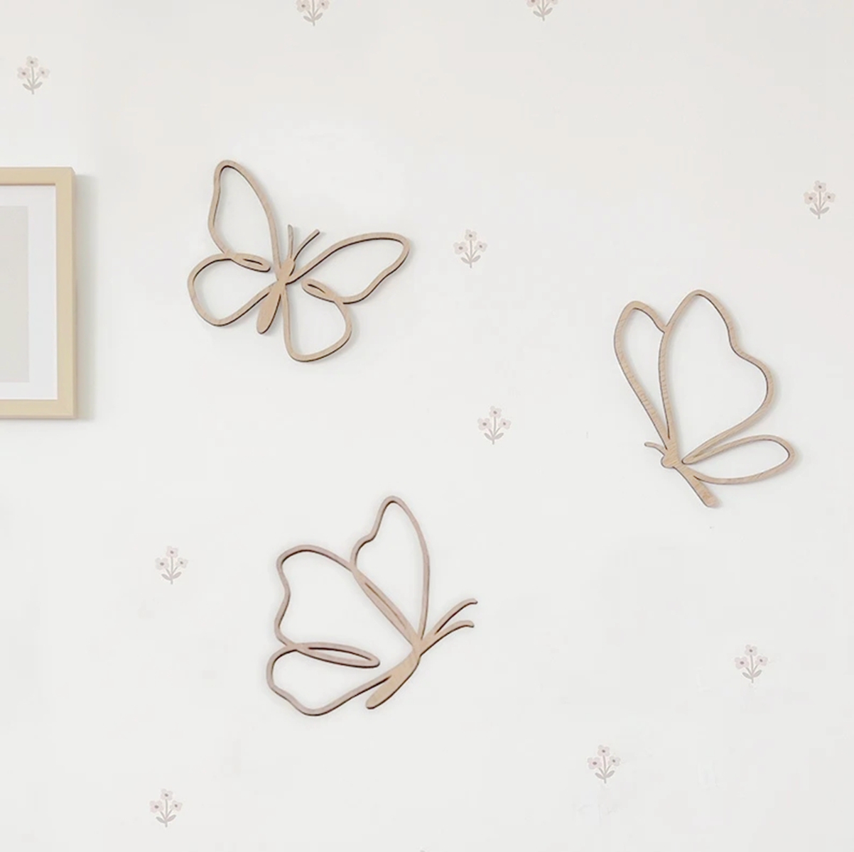 Baby Nursery Design - Letrero de Mariposas de Madera, Decoración
