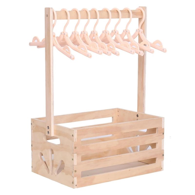 Baby Nursery Hamper - Cesta de regalo de madera para