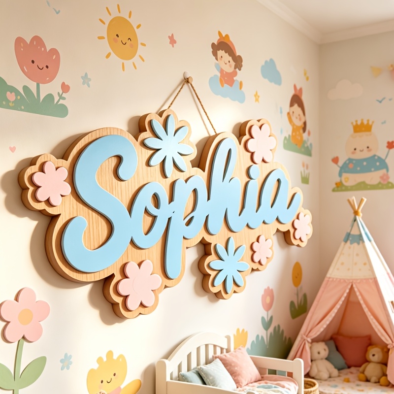 Baby Nursery In - Letrero Personalizado con Nombre y Diseño