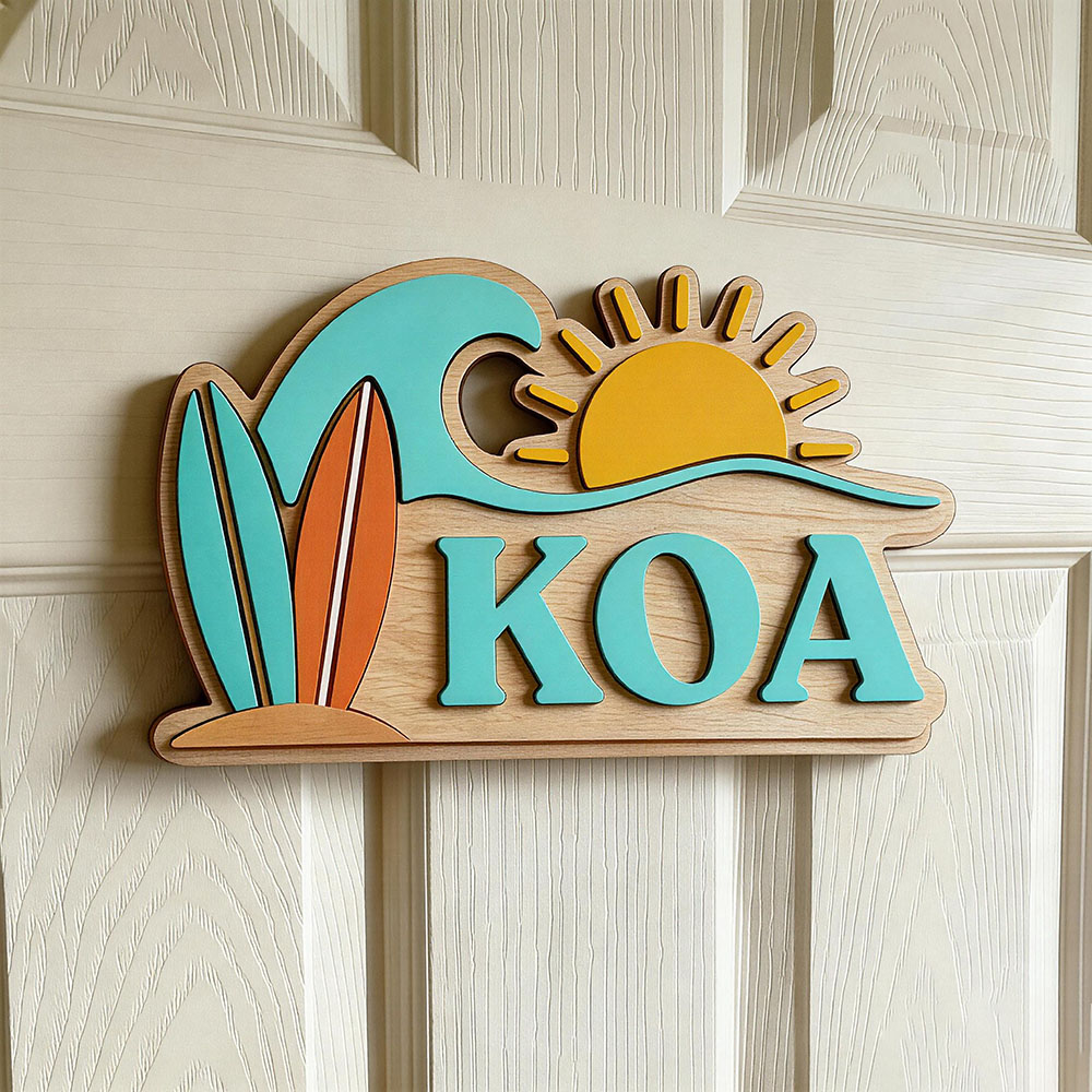 Baby Nursery In - Letrero de puerta personalizado con nombre