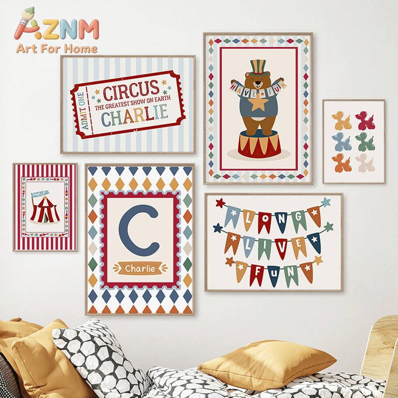 Baby Nursery Prints - Cuadro de lienzo con diseño de