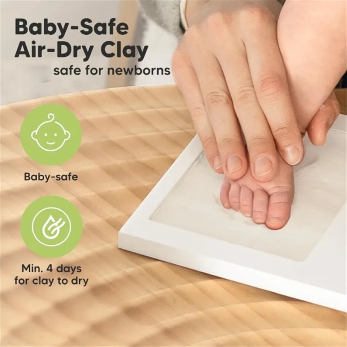 Baby Nursery Kit - Kit de Recuerdo de Huellas de