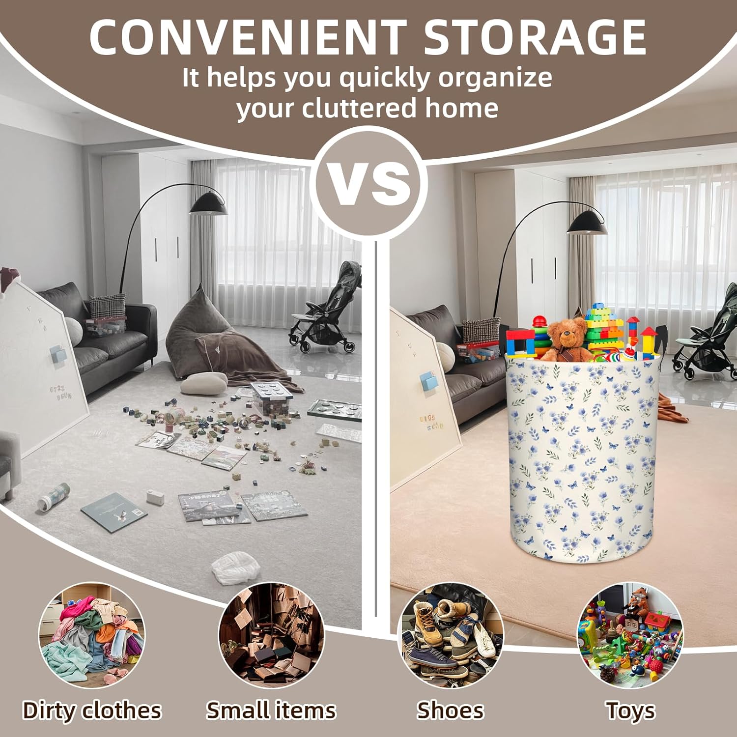 Cesto para Ropa Sucia con Dise - Laundry Hamper Nursery reseña y precio