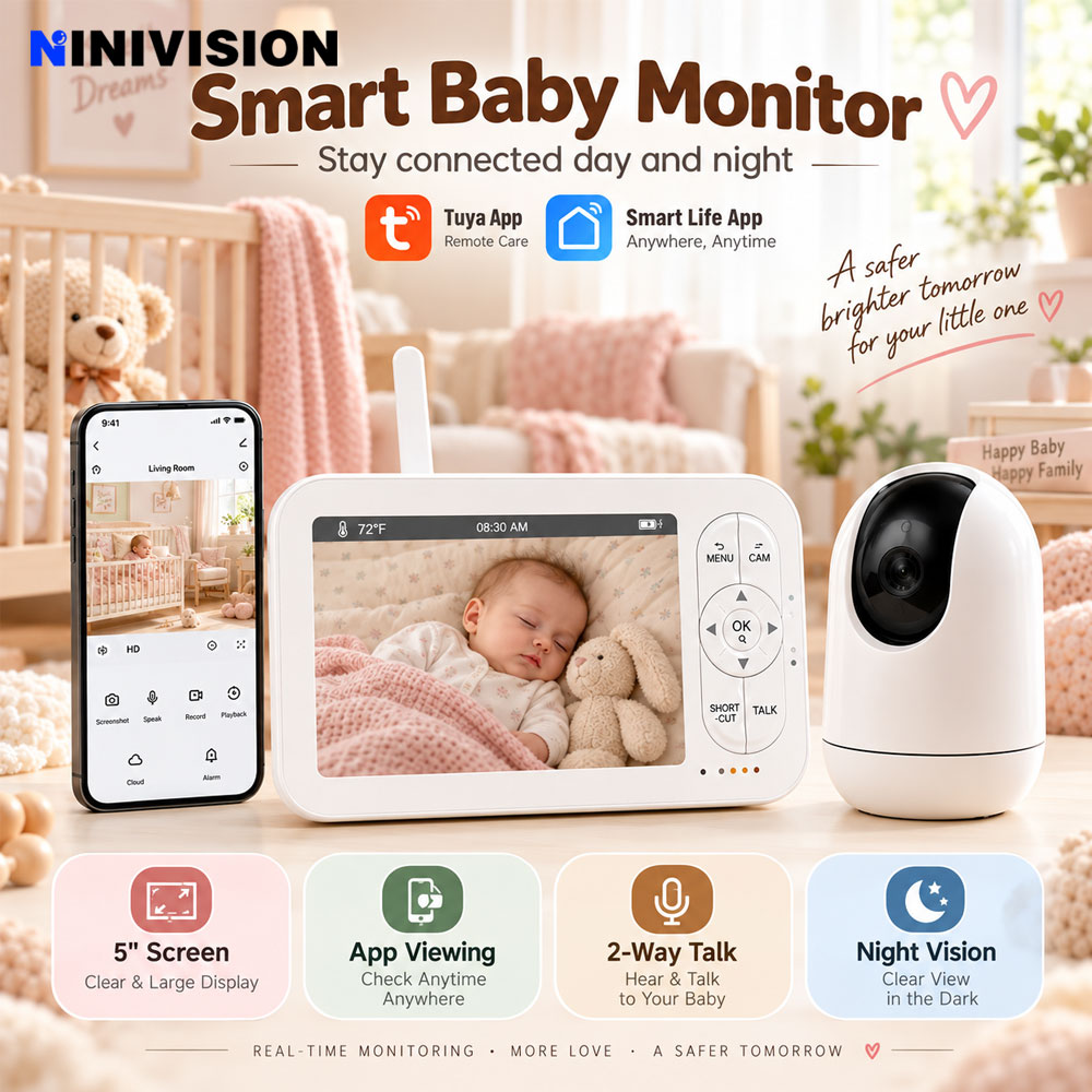 Monitor de Bebé con Cámara y V - Baby Nursery Videos reseña y precio