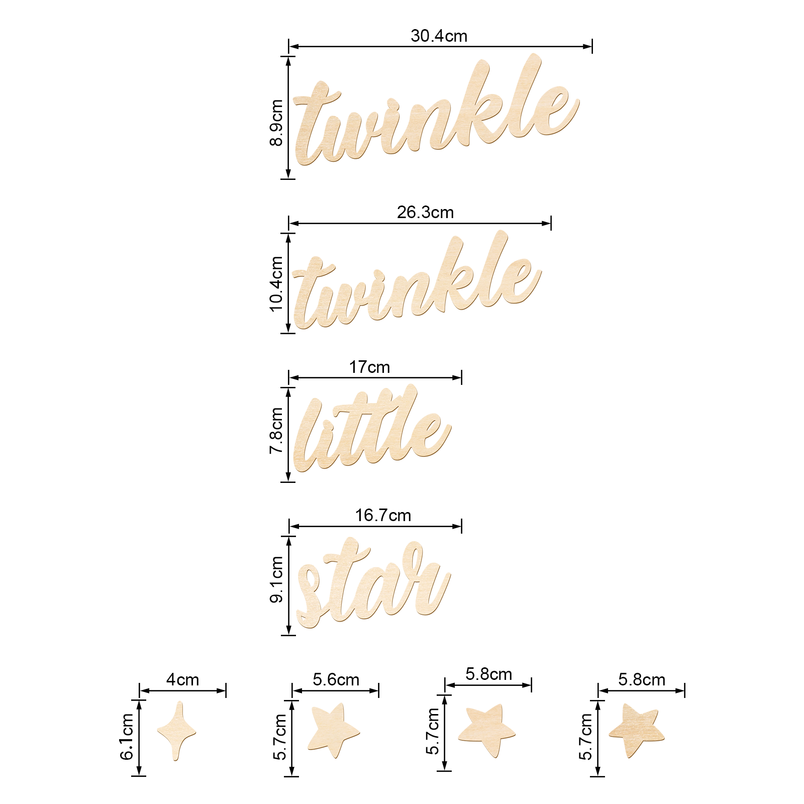 Letrero de madera Twinkle Twin - Baby Nursery Design reseña y precio