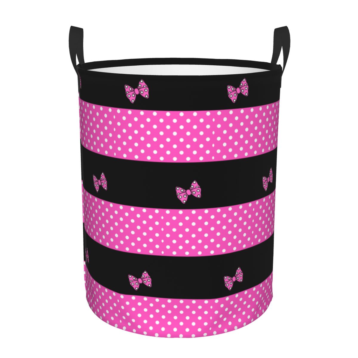 Polkadots de Minnie Rosa perso - Laundry Hamper Nursery reseña y precio