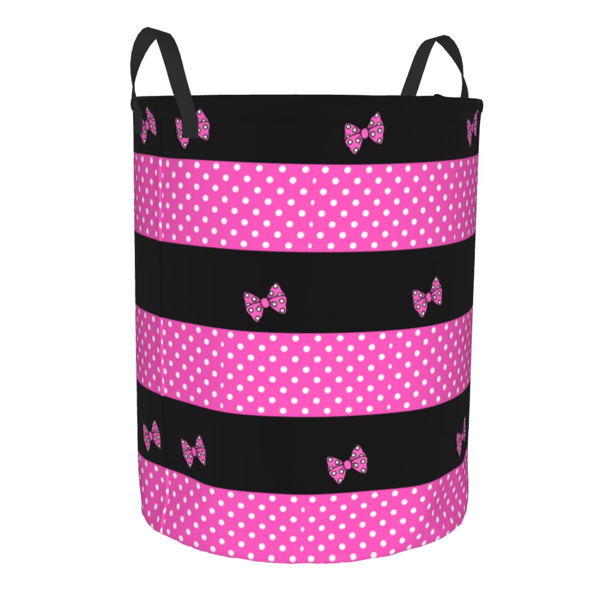 Polkadots de Minnie Rosa perso - Laundry Hamper Nursery reseña y precio