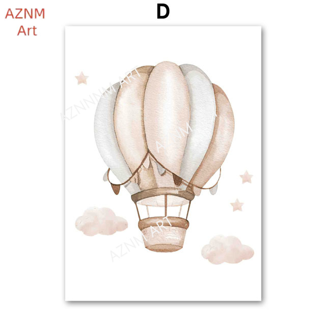 Pósteres de elefantes, globos, - Baby Nursery Prints reseña y precio