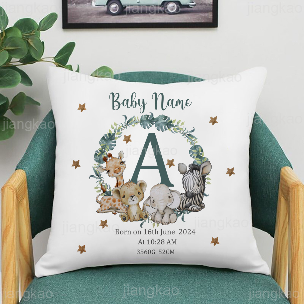 Funda de almohada personalizad - Baby Nursery Animal Prints reseña y precio