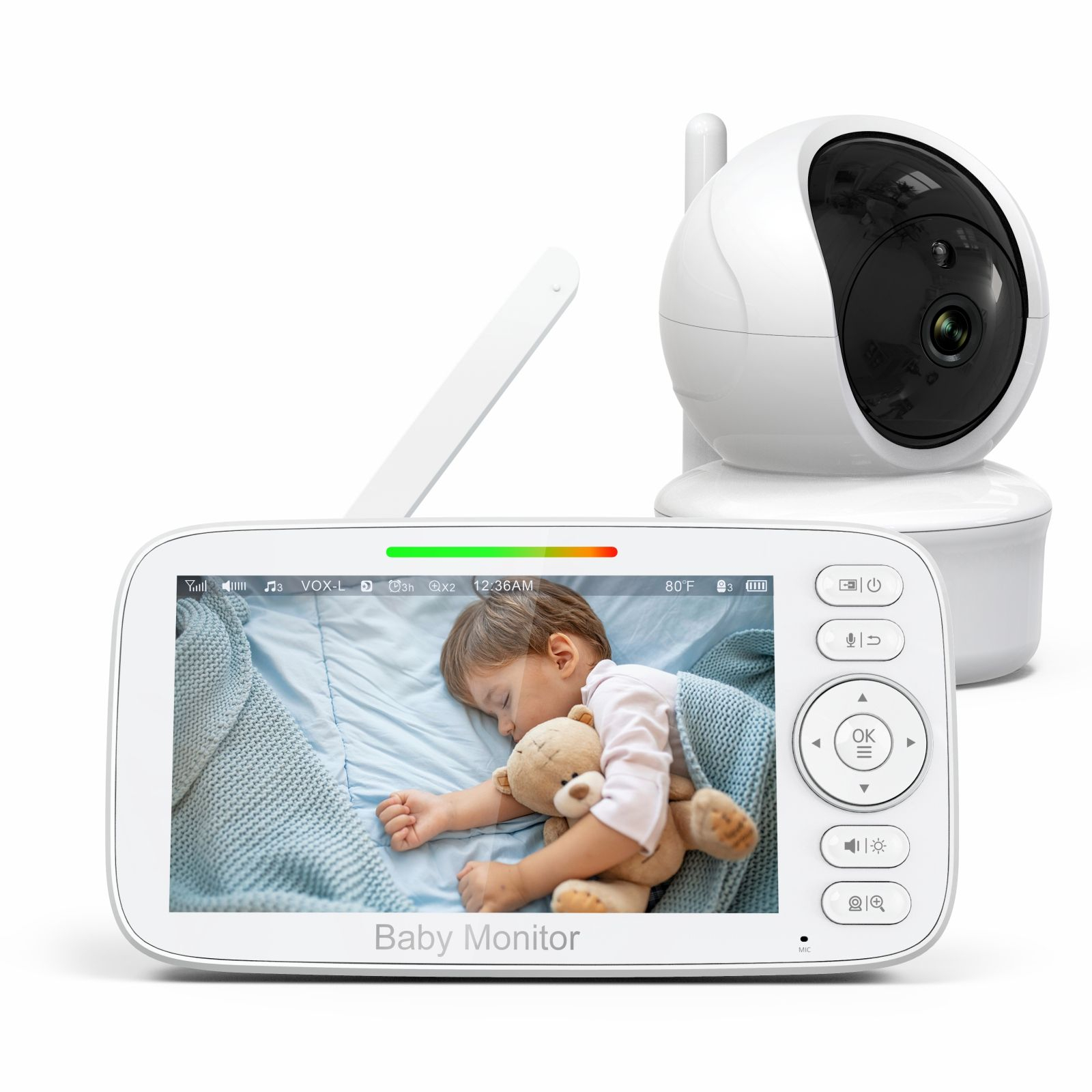 Cámara para bebés con doble fu - Baby Nursery Videos reseña y precio