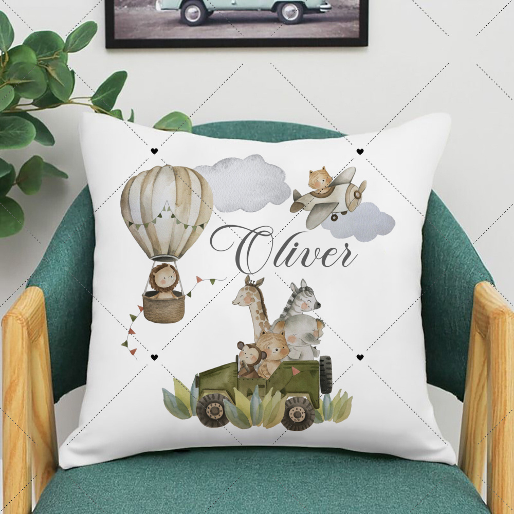 Funda de almohada personalizad - Baby Nursery Animal Prints reseña y precio