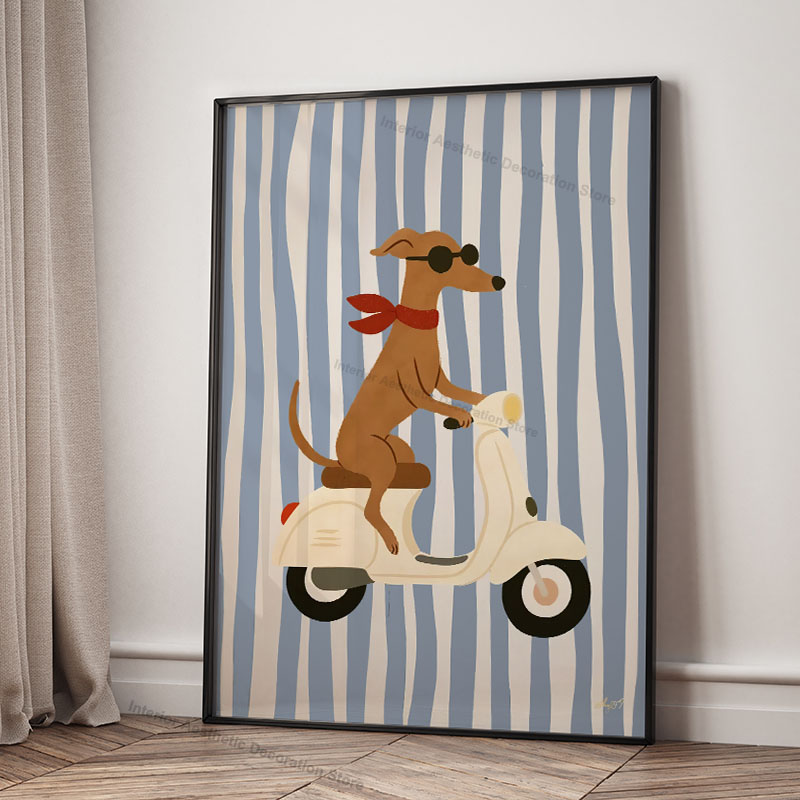 Divertidos animales de dibujos - Baby Nursery Animal Prints reseña y precio