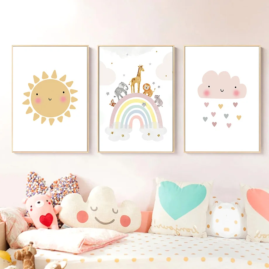 Pósteres nórdicos de jirafa, e - Baby Nursery Accessories reseña y precio