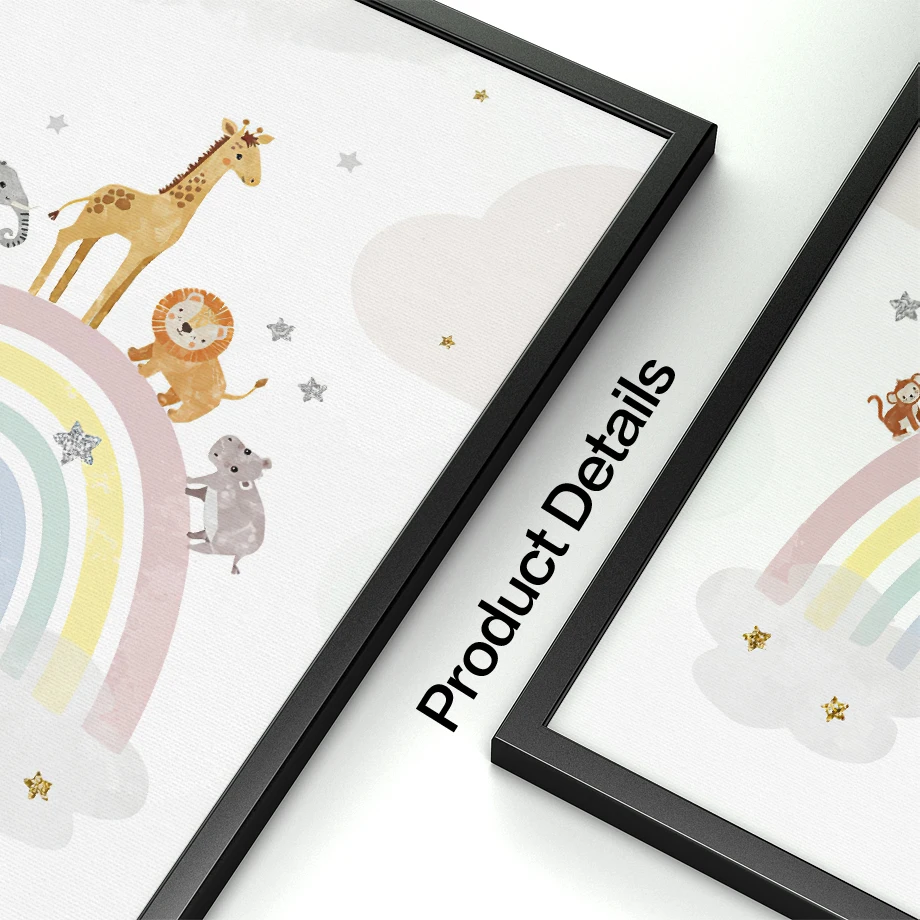 Pósteres nórdicos de jirafa, e - Baby Nursery Accessories reseña y precio