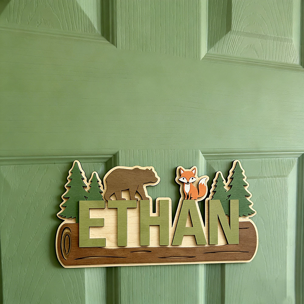 Letrero de Madera Personalizad - Baby Nursery In reseña y precio