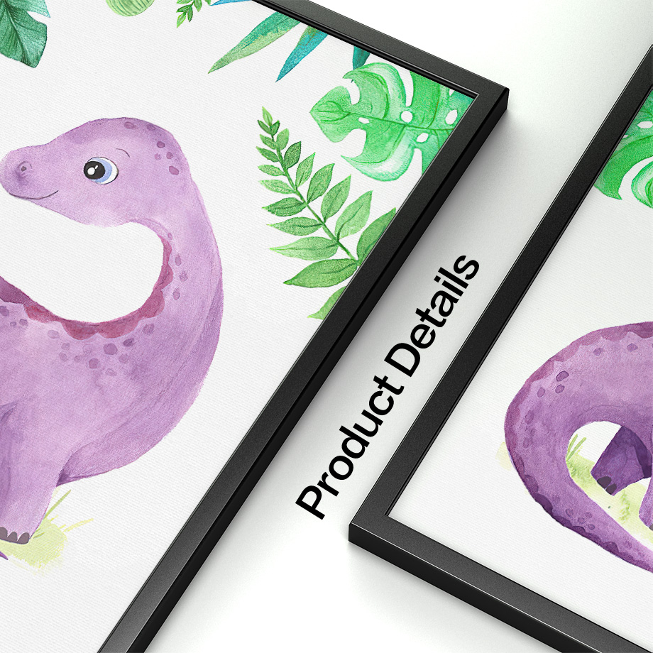 Póster de lienzo de dinosaurio - Baby Nursery Gender Neutral reseña y precio