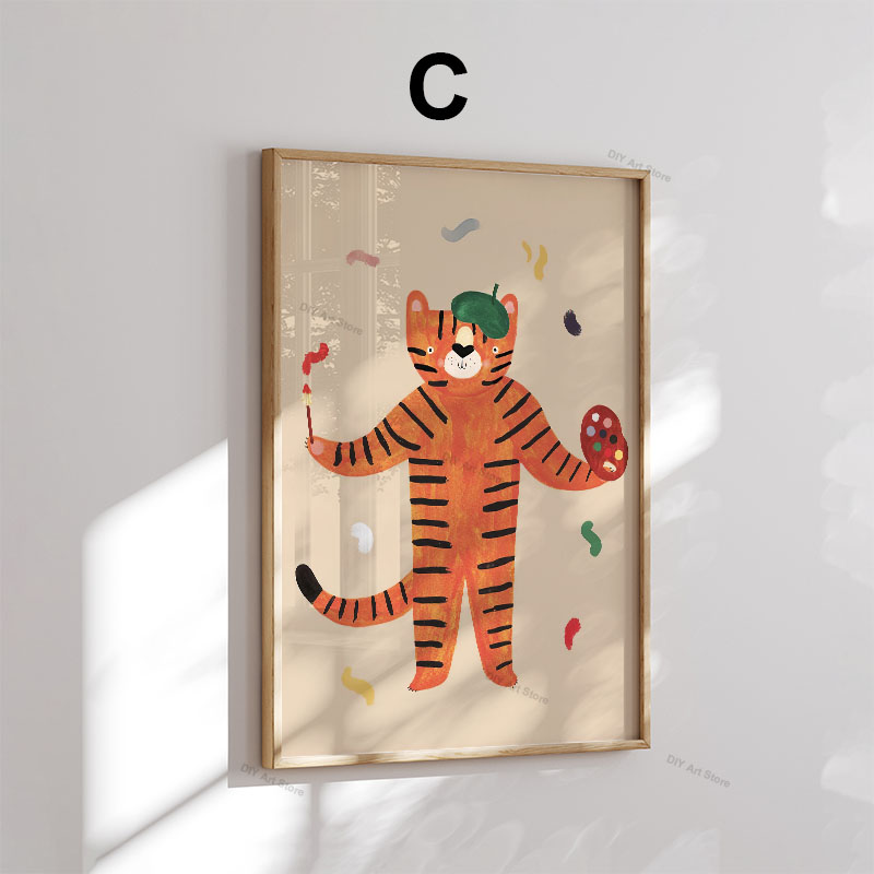 Divertidos Cuadros de Animales - Baby Nursery In reseña y precio