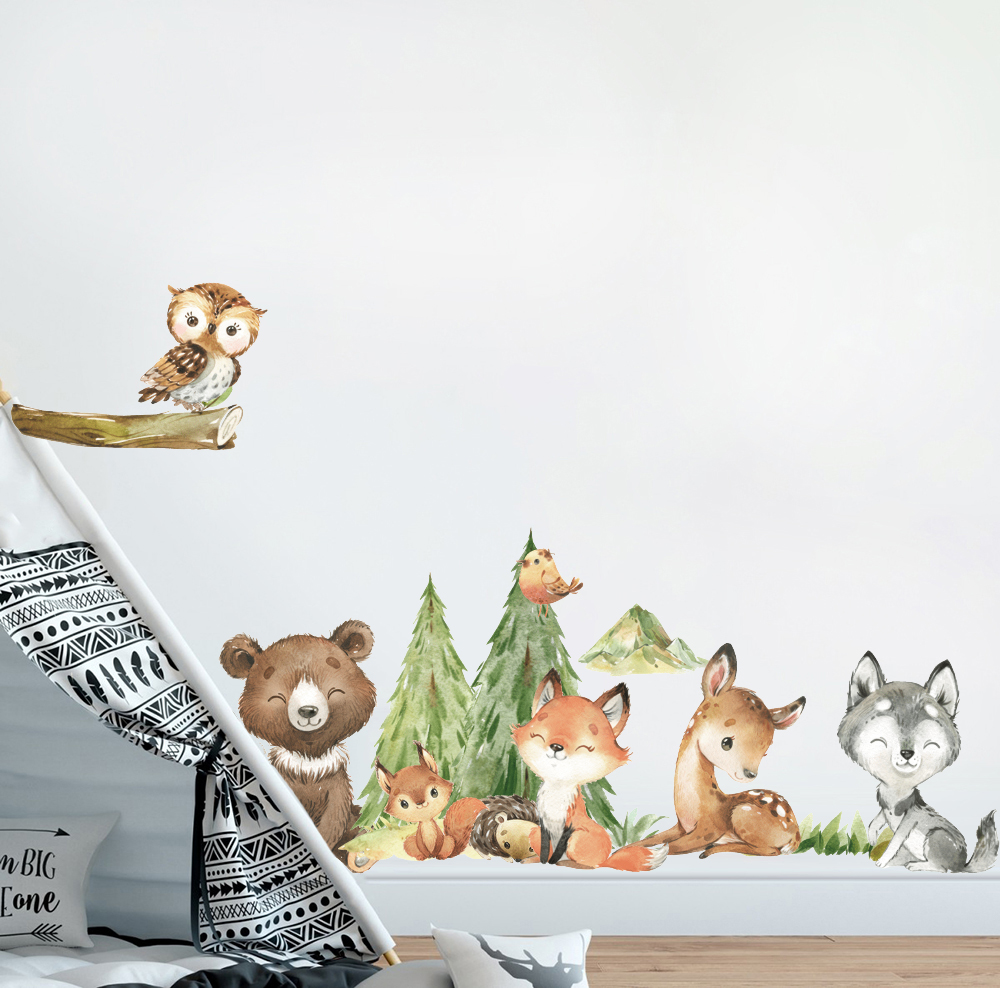 Pegatina de pared de animales  - Baby Nursery Design reseña y precio