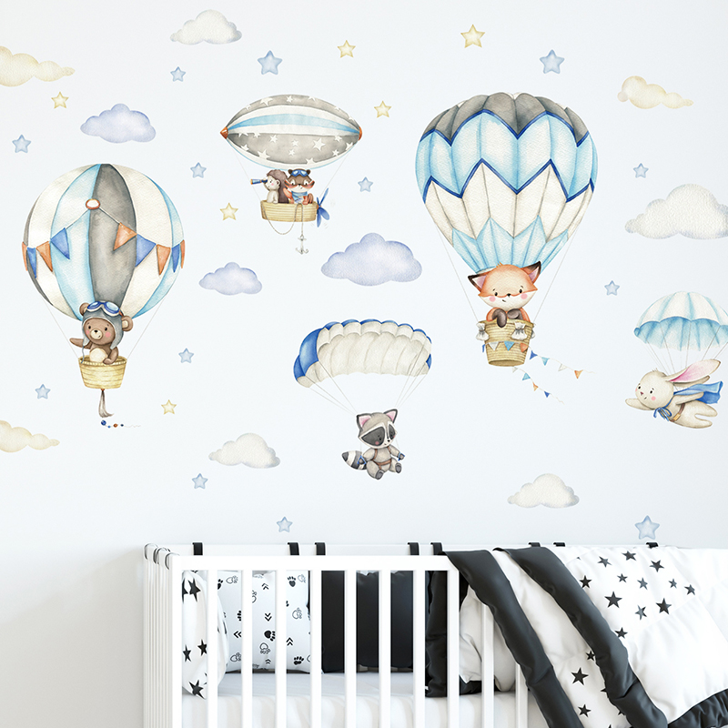Pegatinas de pared con globos  - Baby Nursery Design reseña y precio