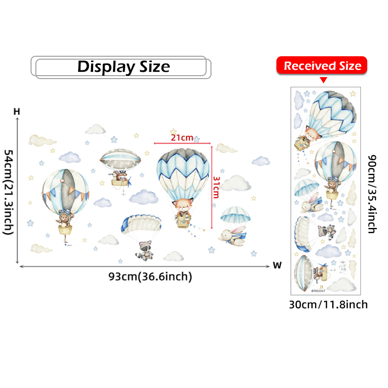 Pegatinas de pared con globos  - Baby Nursery Design reseña y precio