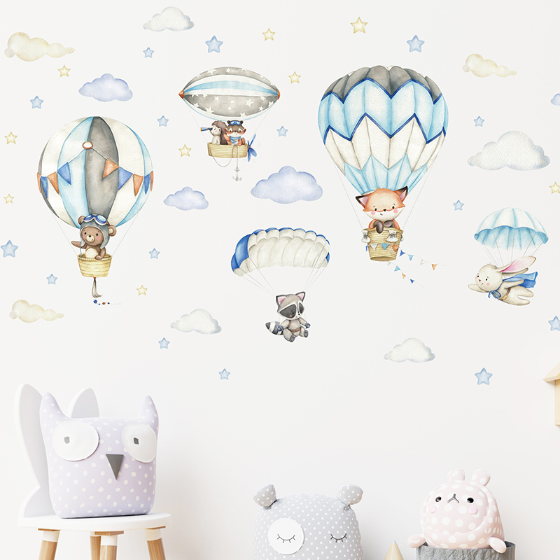 Pegatinas de pared con globos  - Baby Nursery Design reseña y precio