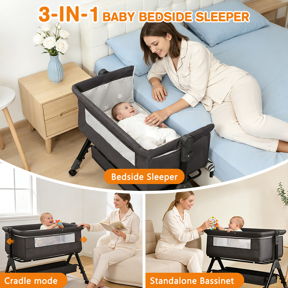 Cuna 3 en 1 para Bebé, Fácil d - Baby Nursery Hamper reseña y precio