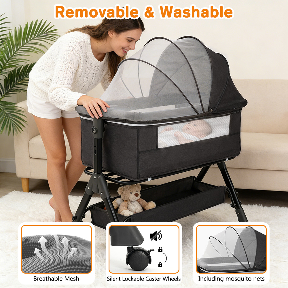 Cuna 3 en 1 para Bebé, Fácil d - Baby Nursery Hamper reseña y precio