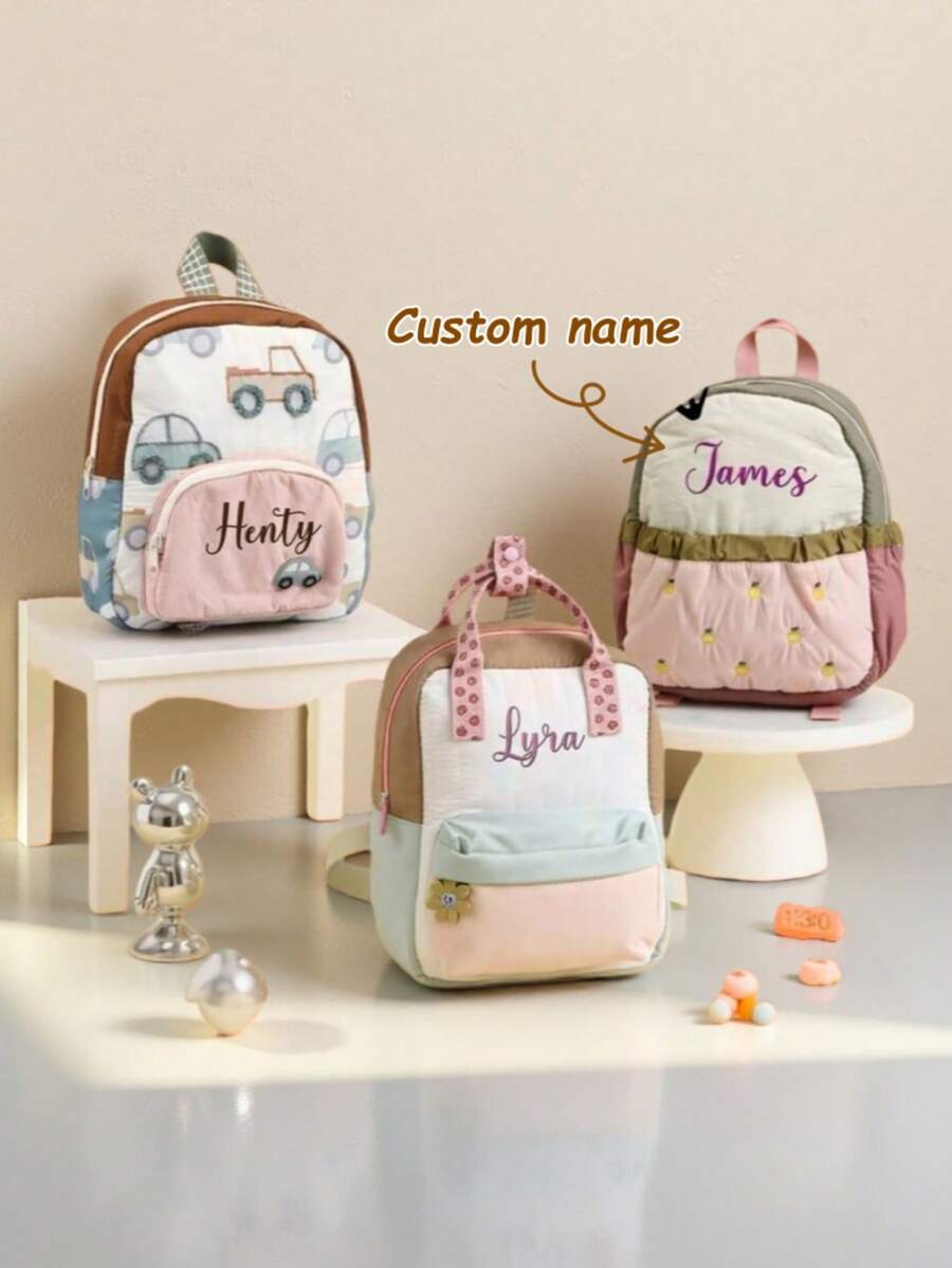Mochila bonita con nombre pers - Baby Nursery Backpack reseña y precio