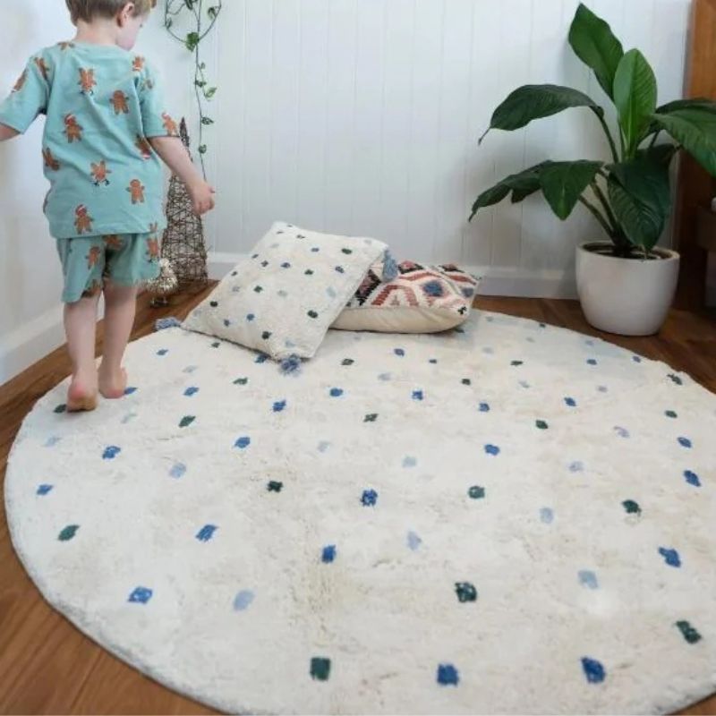 Alfombra mullida de puntos par - Baby Nursery Mat reseña y precio