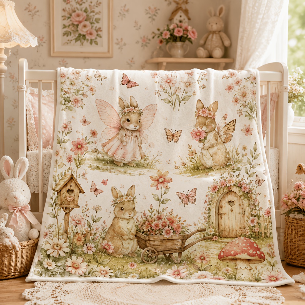 Manta decorativa con motivos d - Baby Nursery In Hospital reseña y precio