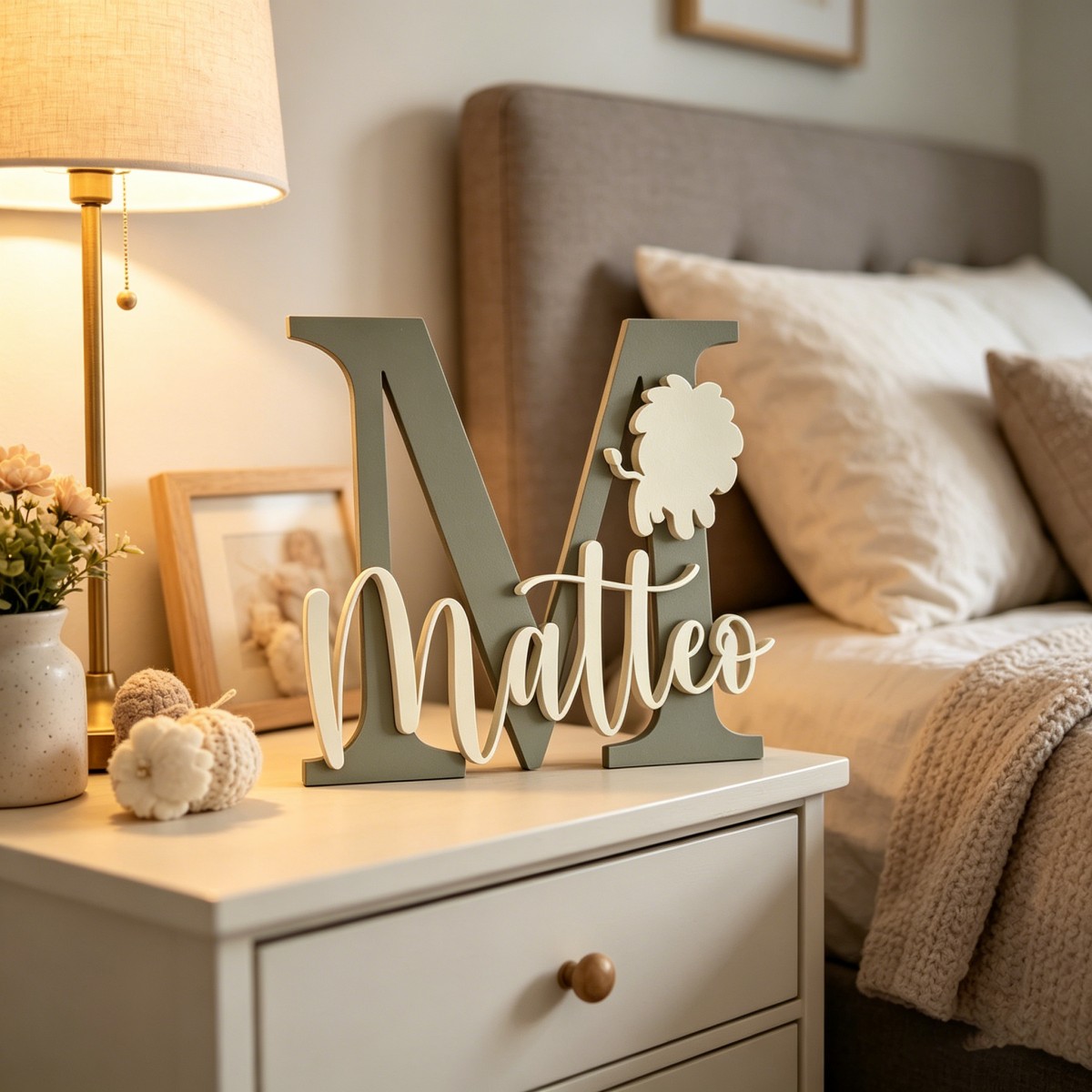 1 Pieza de Placa de Madera Per - Baby Nursery In reseña y precio