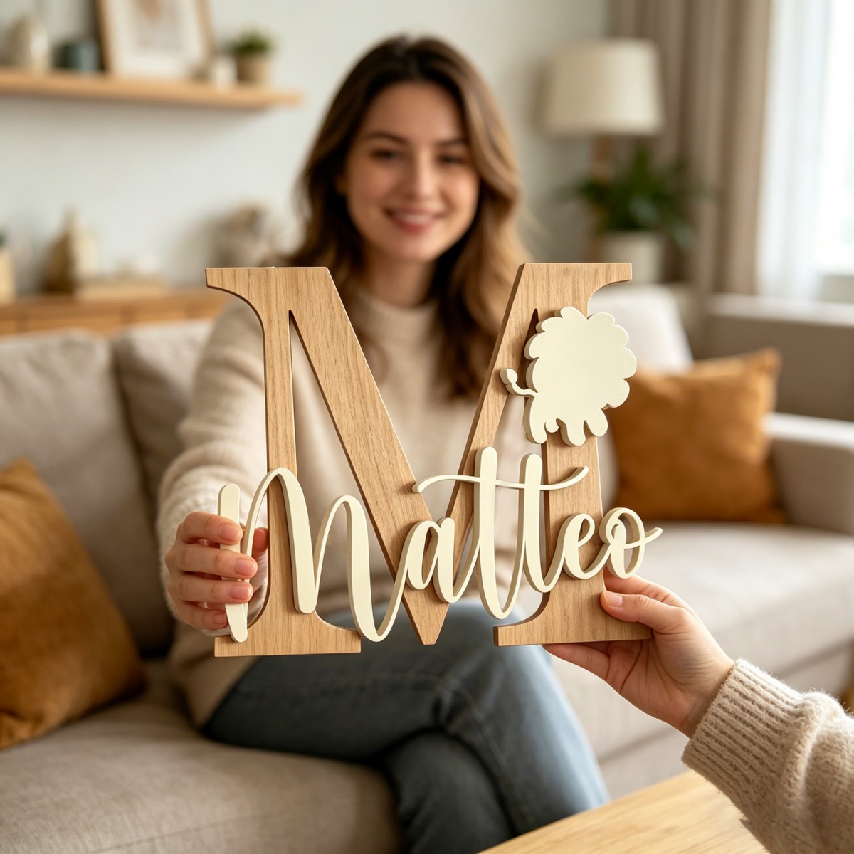 1 Pieza de Placa de Madera Per - Baby Nursery In reseña y precio