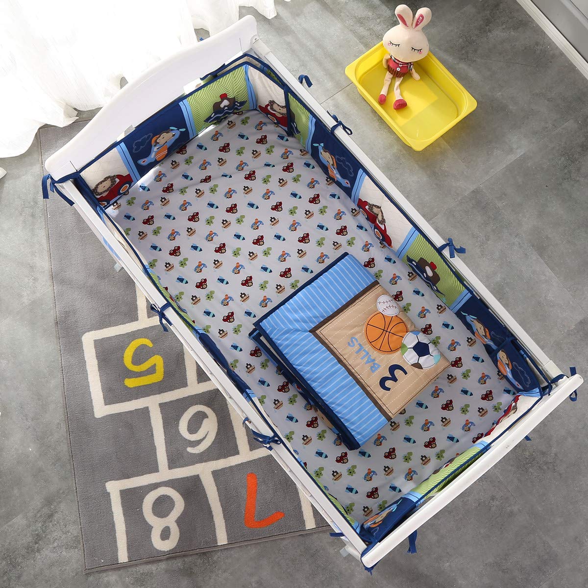 Juego de cama para cuna de 7 p - Baby Nursery Kit reseña y precio