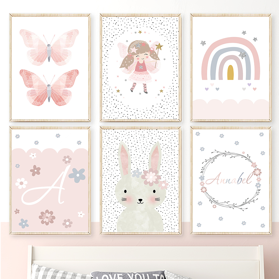 Linda Pintura en Lienzo de Con - Baby Nursery Prints reseña y precio