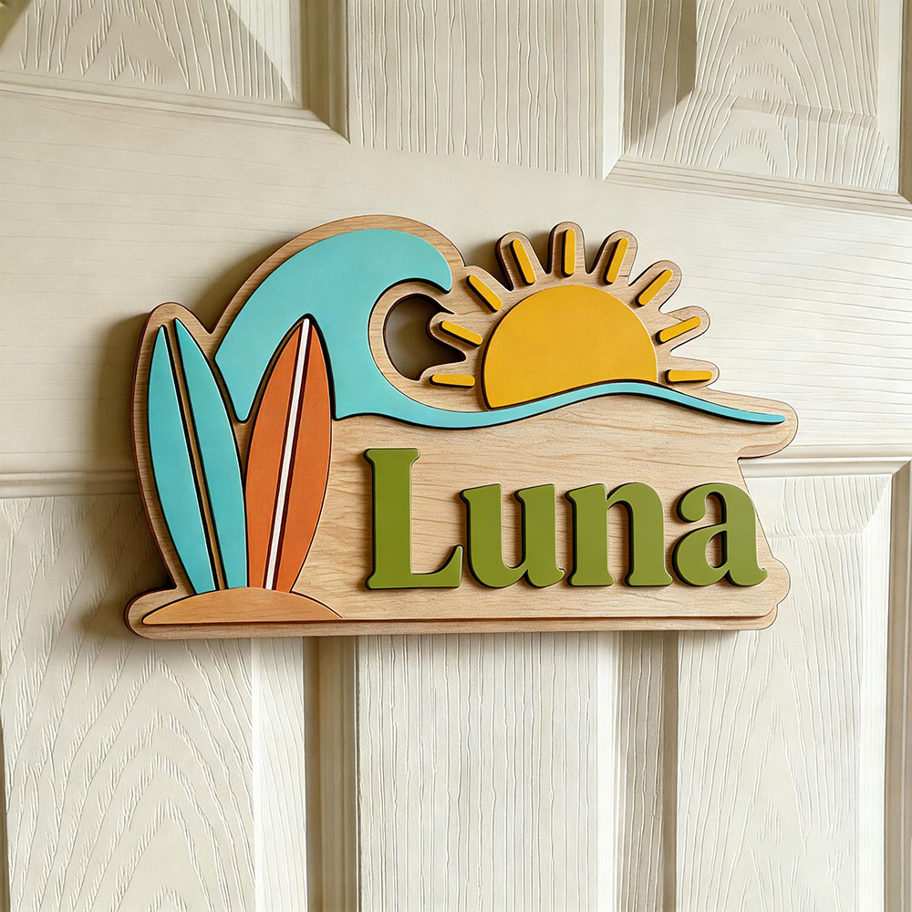 Letrero de puerta personalizad - Baby Nursery In reseña y precio