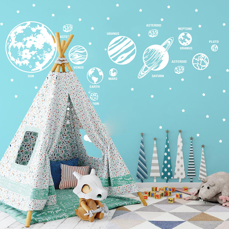 Pegatina de pared de astronomí - Baby Nursery Design reseña y precio