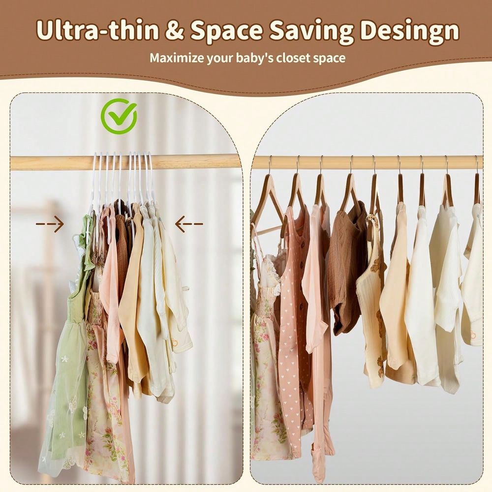 Paquete de 70 100 perchas para - Baby Nursery Closet reseña y precio