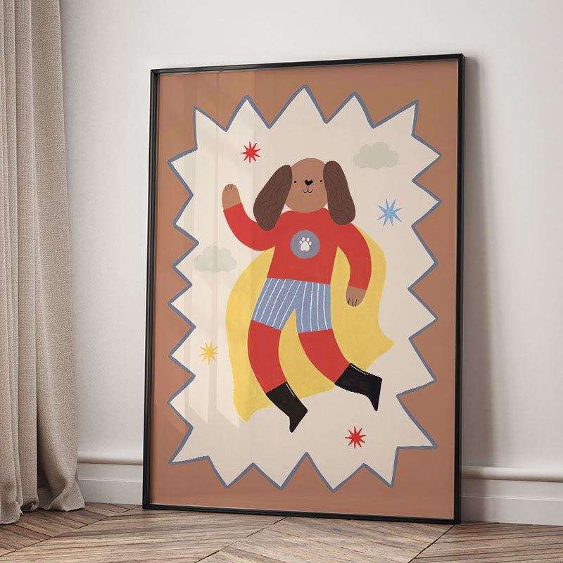 Divertidos dibujos animados, a - Baby Nursery Animal Prints reseña y precio